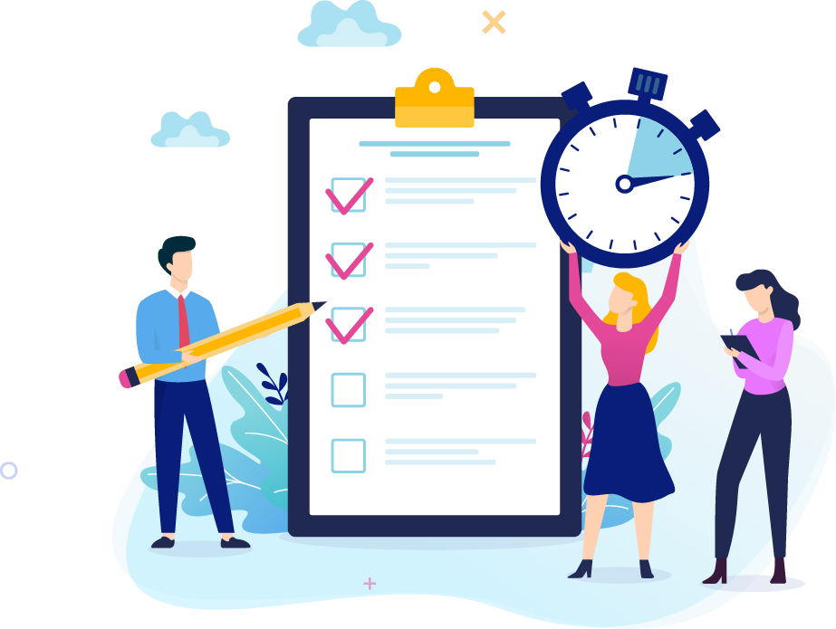 how to switch business energy suppliers to save time and reduce costs - 2 coworkers ticking off tasks that need to be completed